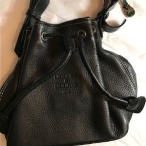 Black Leather Dooney & Bourke Handbag Purse